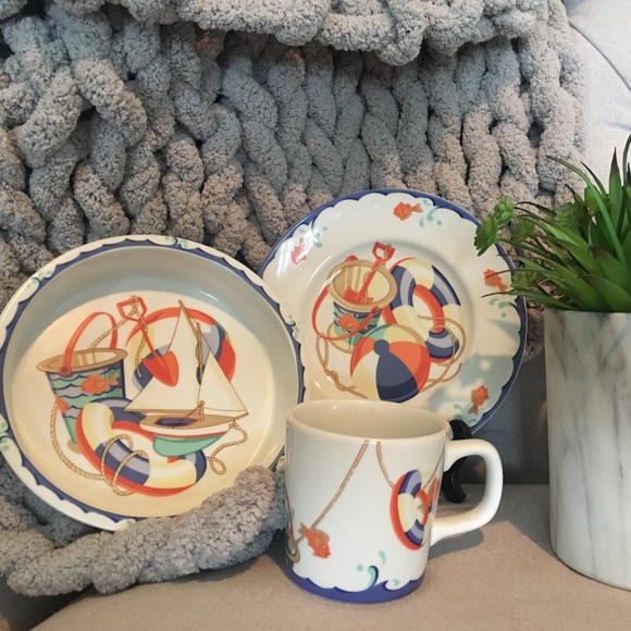 tiffany and co baby plate set